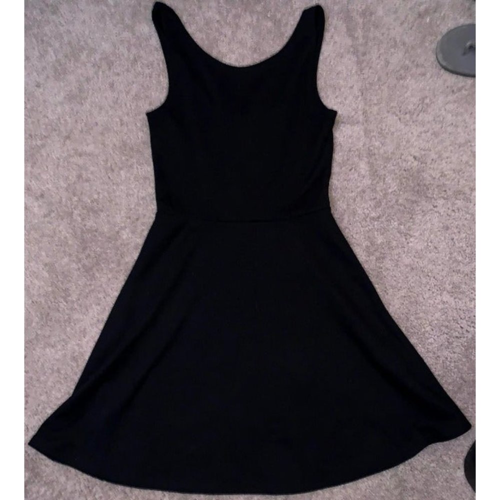 Black Fit and Flare Skater Dress